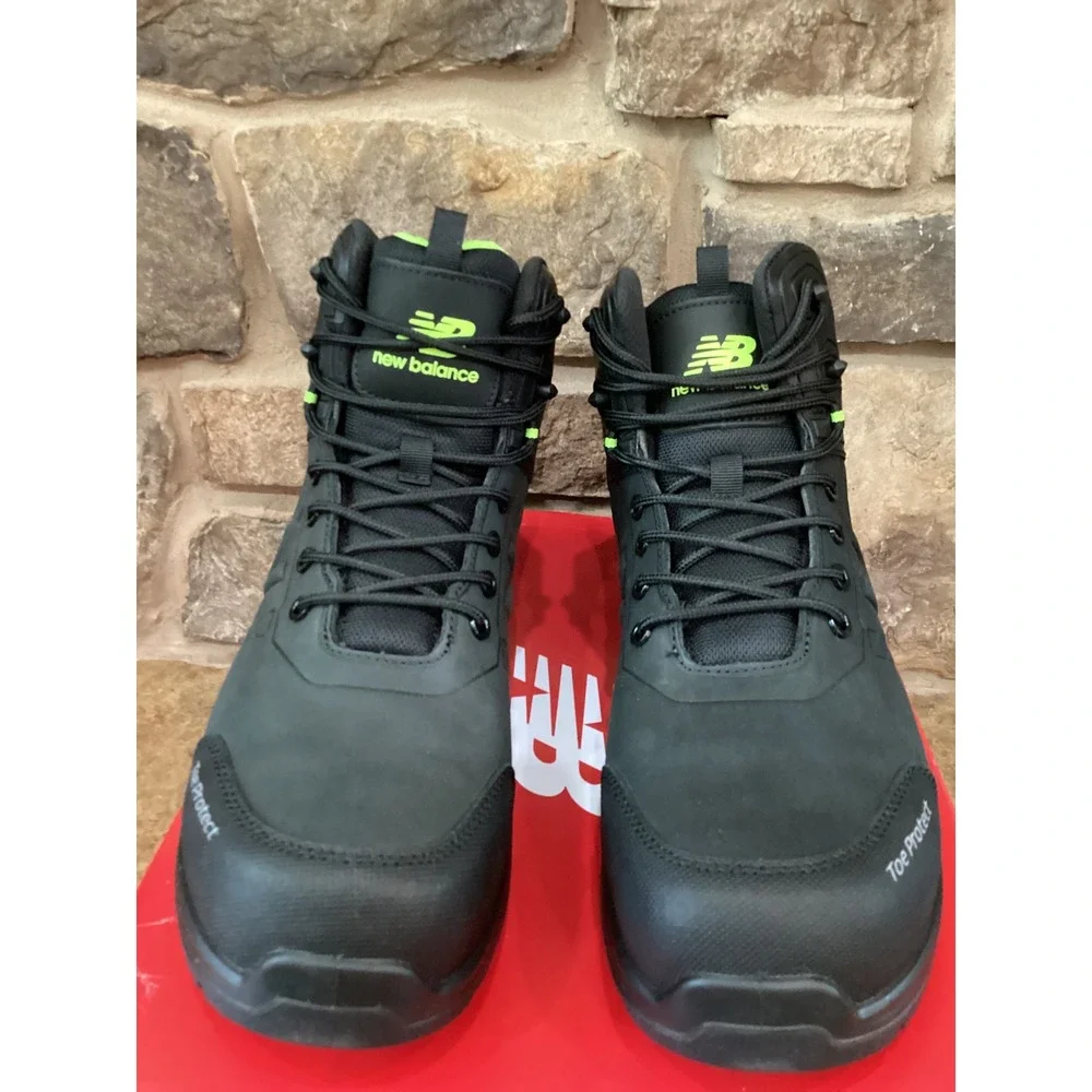 New Balance Calibre EH PR Mens 11.5 2E Wide Black Work Boots Composite Toe New
